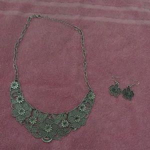 Necklace and earrings